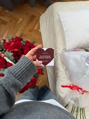 День влюбленных - специальное оформление лента и бирка - ДОСТУПНО К ЗАКАЗУ 13 и 14 февраля