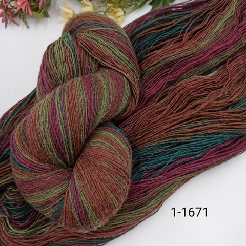 Дундага 6/1 шерсть секционного окрашивания 01-1671 420м/100гр