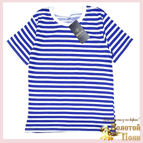 Футболка-тельняшка хлопок (5-8/9-12) 260210-Y1026