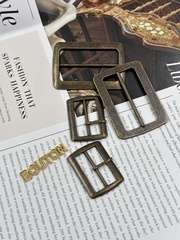 Пряжка бронзовая прямоугольная