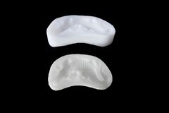 Силиконовый молд Крокодил со стразами