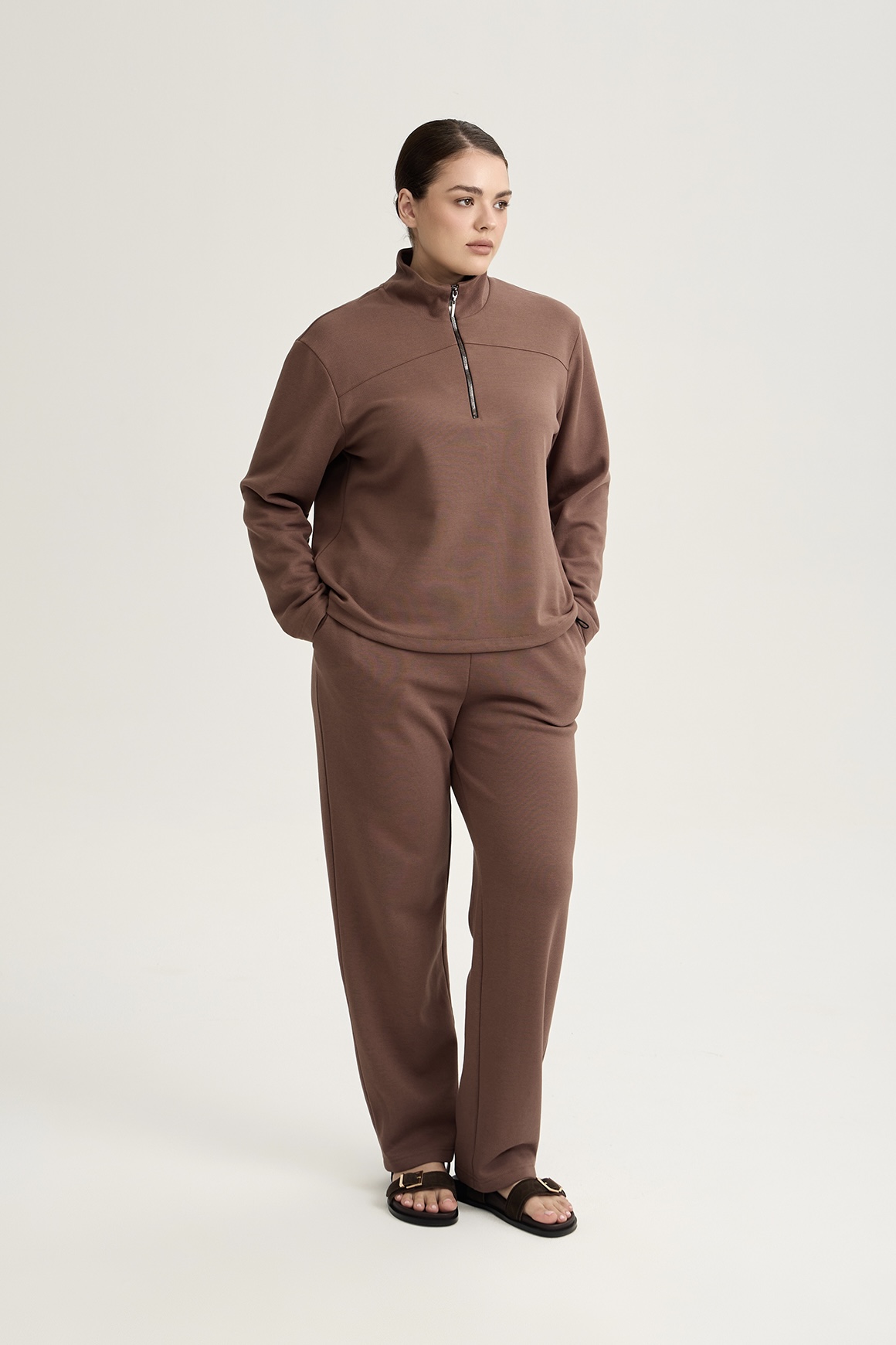 Брюки пике, мокко