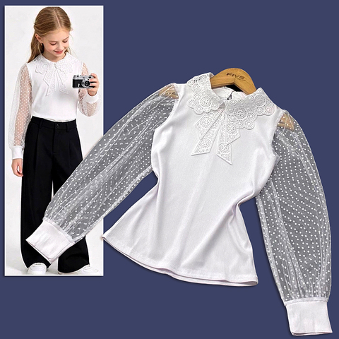 Блуза девочке (8-12) 260419-Y617