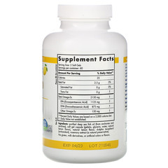 Nordic Naturals, ProOmega 2000, лимон, 1,250 мг, 120 мягких таблеток