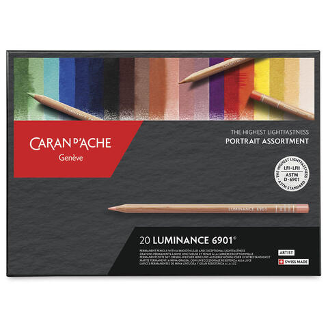 Caran d'Ache Luminance 6901. Набор 20 цветов (портретный)