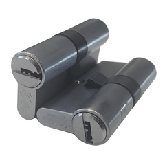 Механизм цилиндровый P60 (30х30) SC 5 ключей (мат. хром)