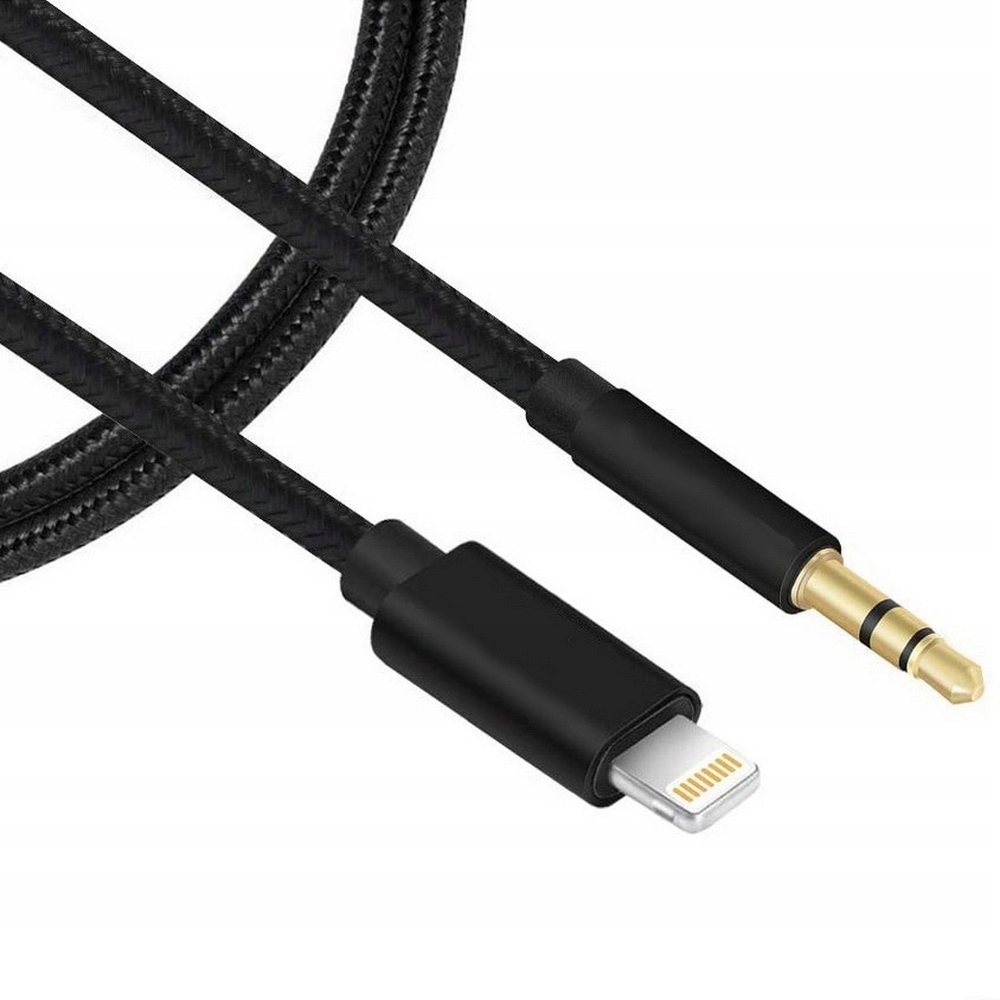 Кабель Aux Mini Jack 3,5 мм на Apple Lightning (100см) - купить с быстрой  доставкой до двери | AudioRepair.RU - Амбушюры, запчасти к наушникам