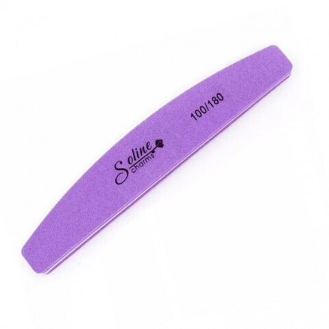 Пилка-баф (шлифовщик) Soline Charms лодка 100/180 фиолетовая