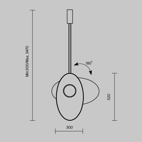 Подвесной светодиодный светильник Maytoni Evolution MOD396PL-L10BL3K
