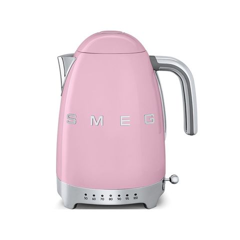 Чайник с регулируемой температурой 1.7л Smeg Стиль 50-х годов 3D розовый