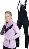 Женский утеплённый лыжный костюм Nordski Base Orchid-Black с высокой спинкой