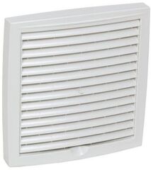 Наружная вентиляционная решетка 150х150 белый Vilpe