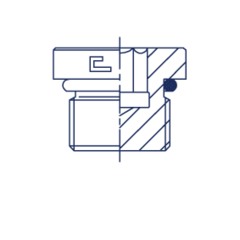 Заглушка V UNF 1.5/8" CAST