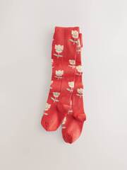 Колготки хлопковые для девочки Next E89-771, Красный