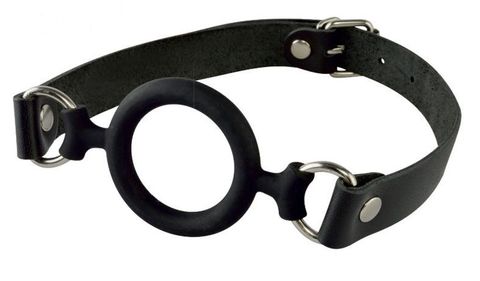 Черный кляп-рамка на регулируемых ремешках - Sitabella BDSM accessories 3198-1