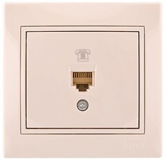 MIRA 701 0303 137 Розетка тел евро крем. с вст.с/у