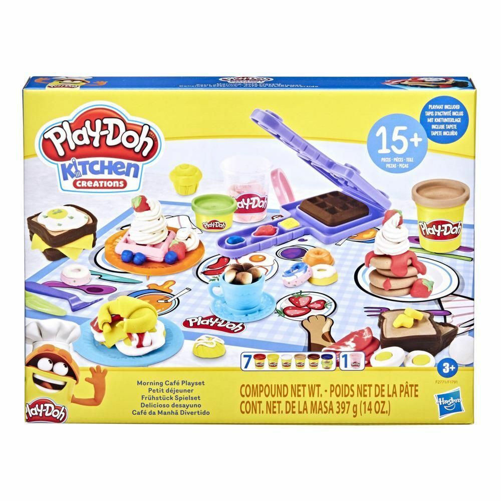 Игровой набор для лепки Play-Doh Kitchen Creations - Игровой набор -  Завтрак вафли и аксессуары - Плей До F1791 купить в Москве | Доставка по  России.