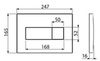 Alcaplast M371 Клавиша смыва для унитаза