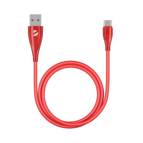 Кабель Deppa Ceramic USB - USB-C, 1м, красный