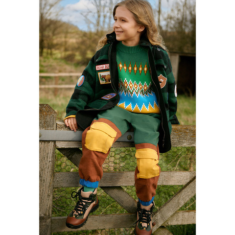 Джемпер Stella McCartney Kids Fair Isle Green