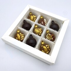 Форма пластиковая для конфет Новогодний шар МИНИ (11 ячеек)