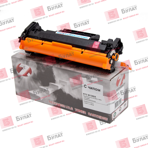 Тонер-картридж 7Q W1360A для HP LJ M211, M236 (1100 стр.), с чипом