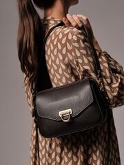 Сумка кожаная через плечо Azaro 3684 темно-коричневый