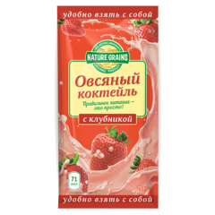 Компас здоровья Овсяный коктейль с клубникой 25 г