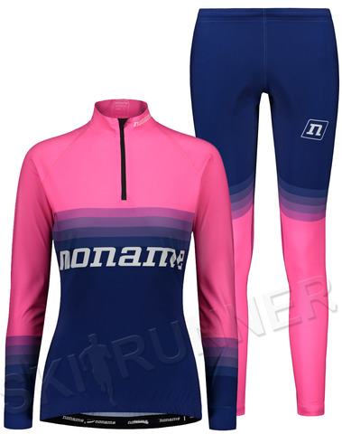 Элитный гоночный раздельный лыжный комбинезон Noname On The Move Race Blue/Pink 21 UX женский