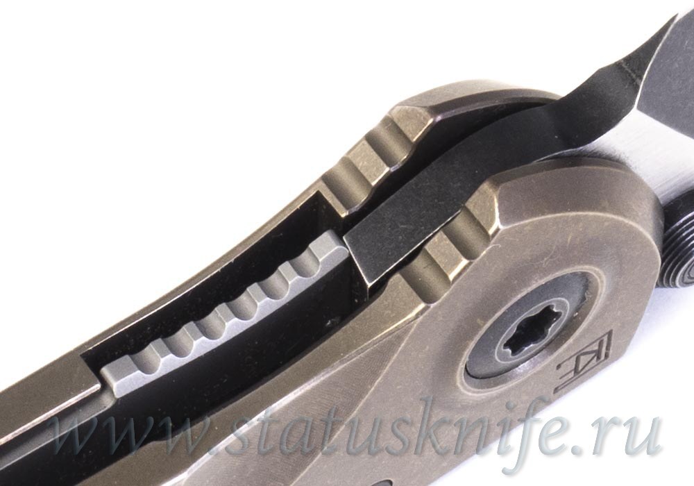 Нож CKF Sokosha Duotone  (A.Marfione, А.Малышев, М390, титан, карбон, циркути, цирконий)