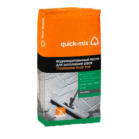 Quick-Mix FUS, песочный, мешок 25 кг - Модифицированный песок для заполнения швов