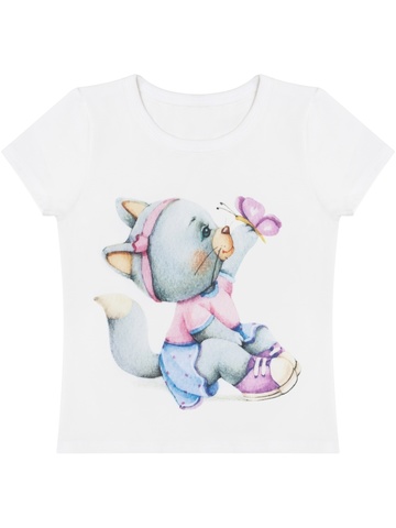 Футболка "Киска-спортсменка"