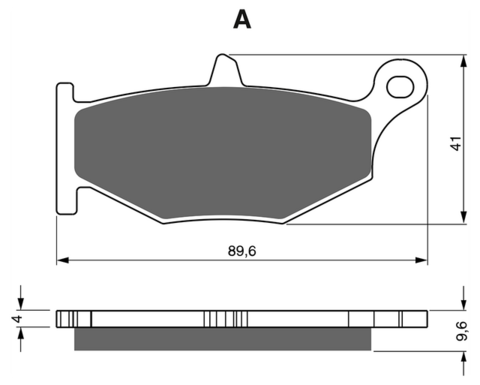 Тормозные колодки дисковые 241 AD
