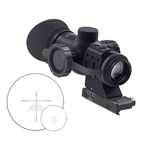 Immersive Optics 10х24 MDЕ-M с регулируемым креплением МОА