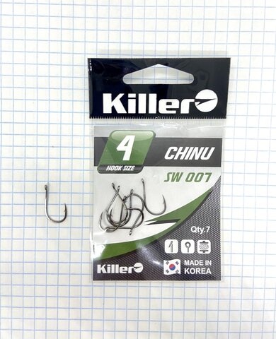 Крючок KILLER CHINU № 4 продажа от 10 шт.