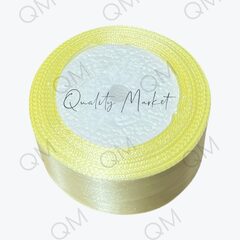 Лента атласная 4 см 25 ярдов (кремовая) №09