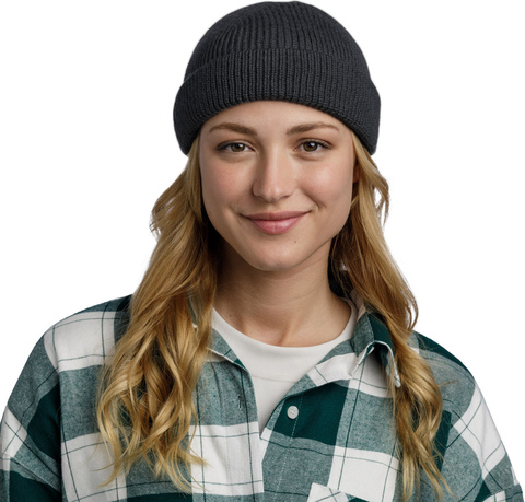 Картинка шапка вязаная Buff Hat Knitted Ervin Graphite - 5