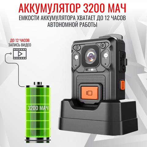 Персональный носимый видеорегистратор RIXET RX-16