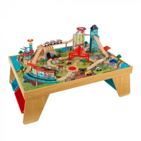 Деревянная железная дорога KidKraft со столом Аэросити 17554_KE