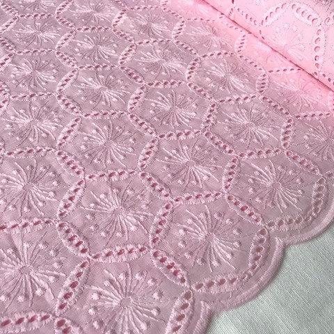 Ткань шитье светло-розовое 3304