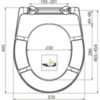 Сидение для унитаза универсальное Softclose, дюропласт FLOWER, арт. A604 FLOWER AlcaPlast