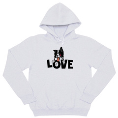 Толстовка "Бордер Колли - LOVE"