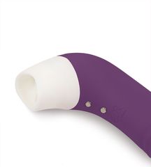 Фиолетовый клиторальный стимулятор Snello с функцией вибратора - 19,6 см. - 