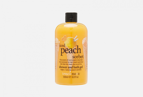 Treaclemoon Гель для душа Персиковый сорбет Iced Peach Sorbet bath & shower gel, 500 ml