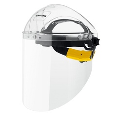 KRAFTOOL SPECTRA, удлинённый экран 220 х 385 мм, поликарбонат 2 мм, храповик, защитный лицевой щиток (110811)