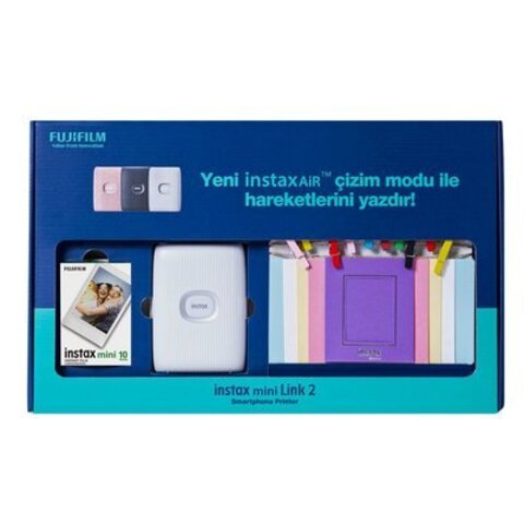 Fotoprinter \ Компактный фотопринтер INSTAX MINI LINK 2 CLAY WHITE BUNDLE BOX