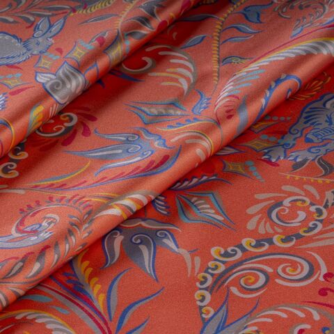 Наволочка 50x70 Mollen Утро розово-коралловая хлопковая