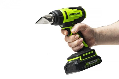 Строительный термофен Greenworks, G24HG, 24v, без АКБ и ЗУ (аккумуляторный)