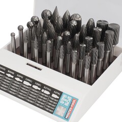 Набор бор-фрез твердосплавных 35шт HM S=6мм H-Tools 116008HT