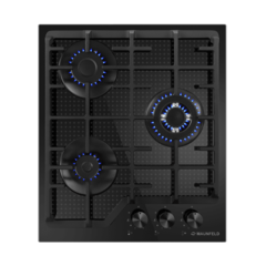 Газовая варочная панель Maunfeld EGHG.43.73CB2/G, независимая, 3 конфорки, черная